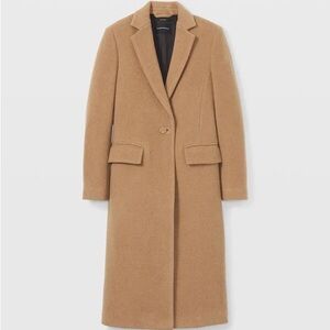 Brand New Slim Tailored Wool Coat